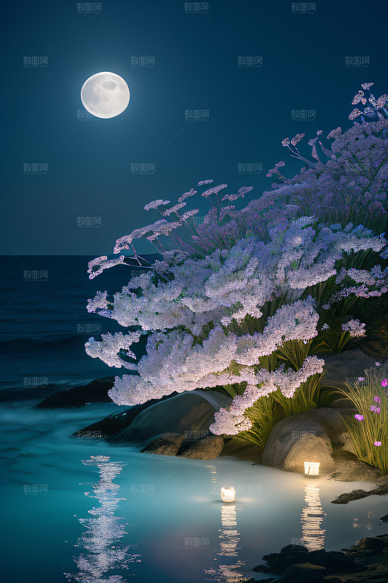 月光如水花海的魅力