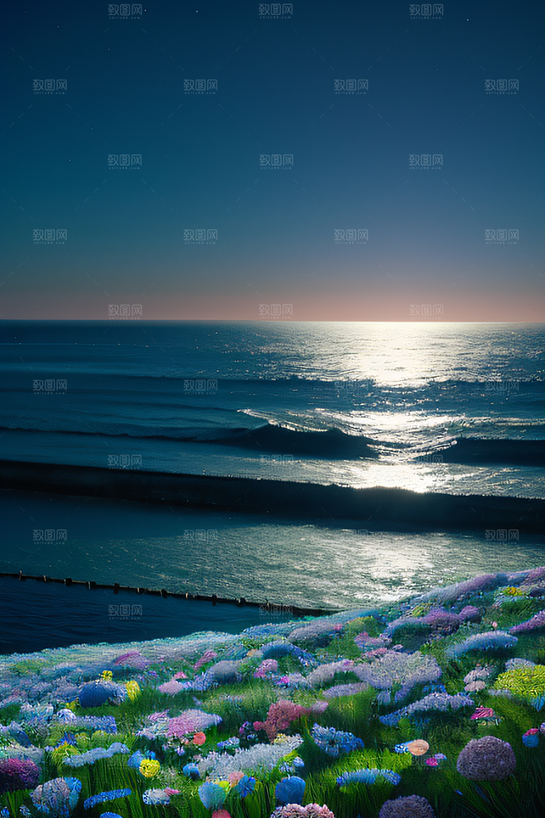 月光如诗浪漫花海