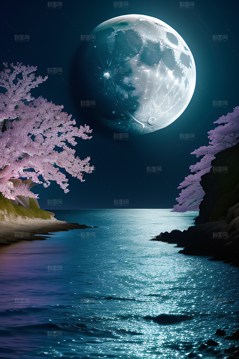 月光如诗浪漫花海