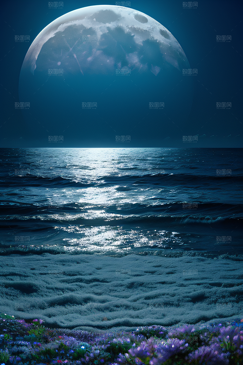 月光如诗浪漫花海