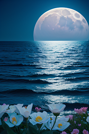 月光如诗浪漫花海