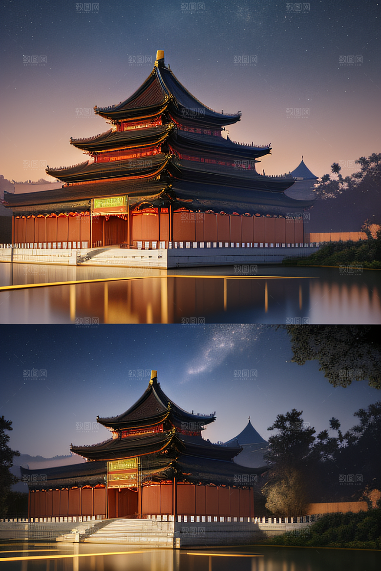 光影华堂仙境的美景