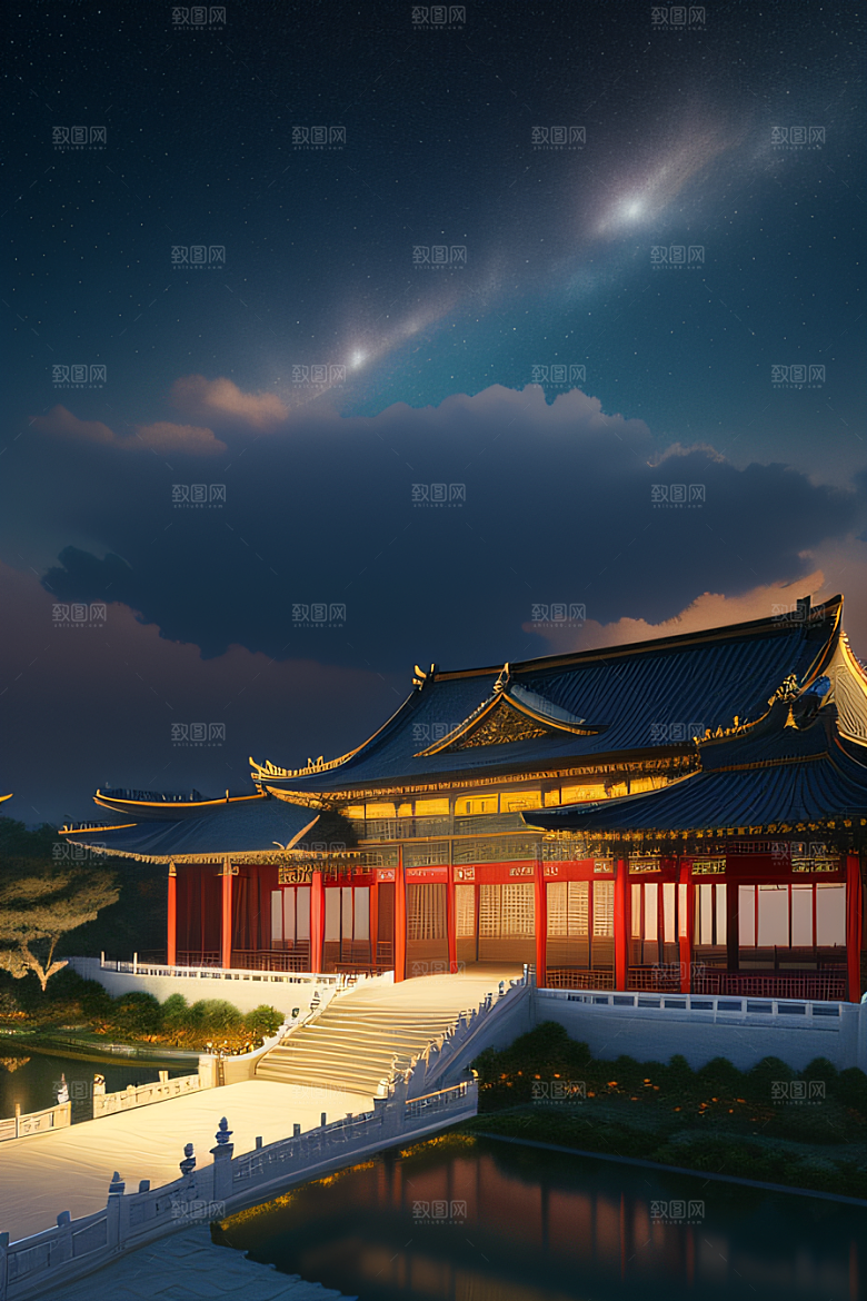 光影华堂仙境的美景