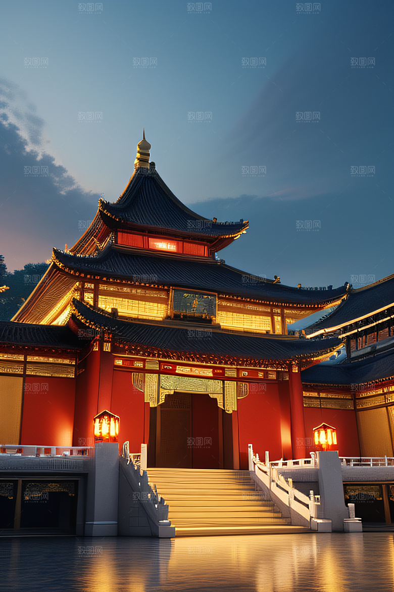 金色华宫童话般的风景