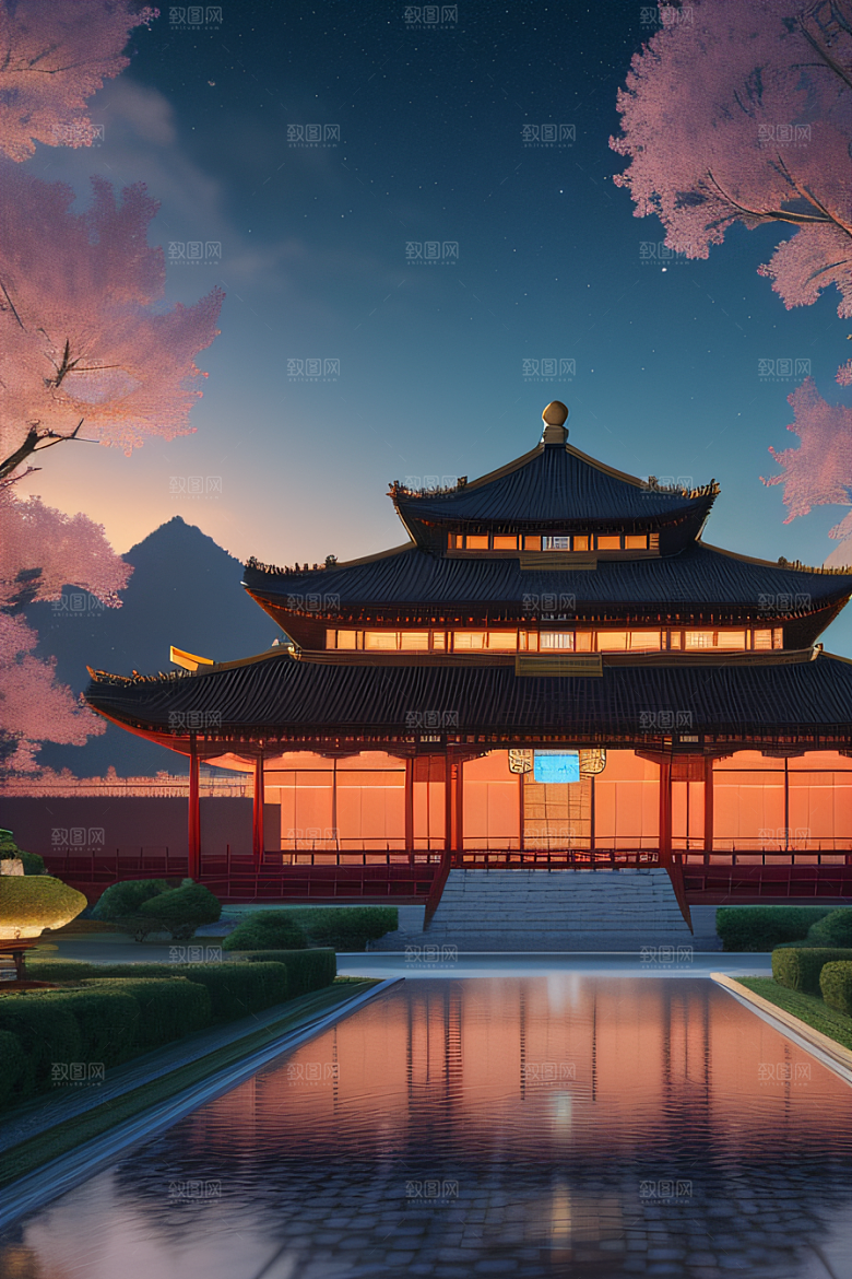 金色华宫童话般的风景