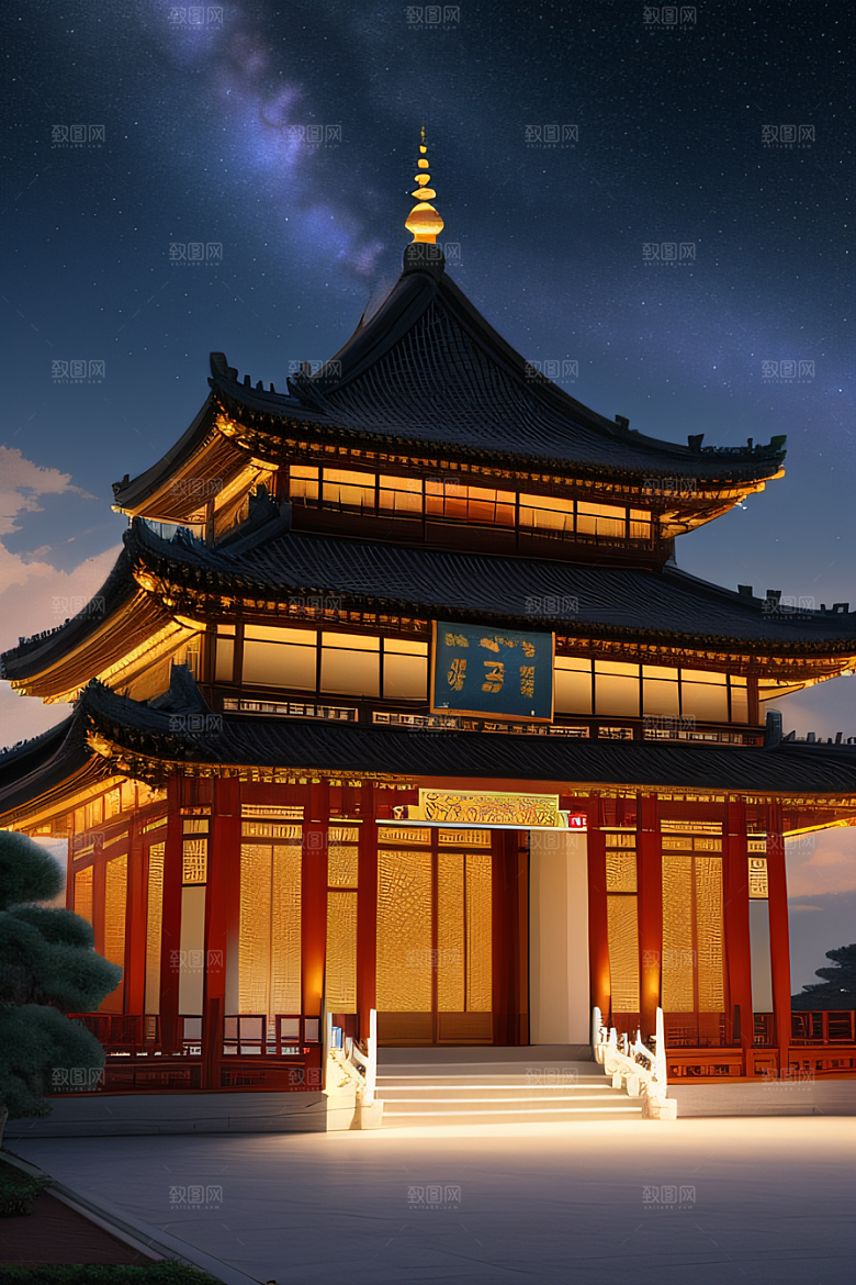 梦幻星空宫殿的神秘