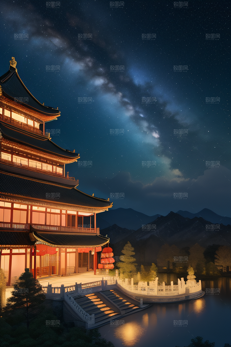 梦幻星空宫殿的神秘