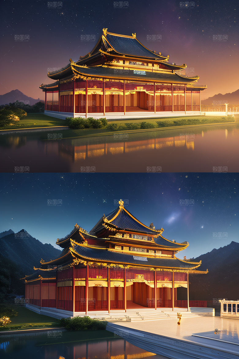 梦幻星空宫殿的神秘