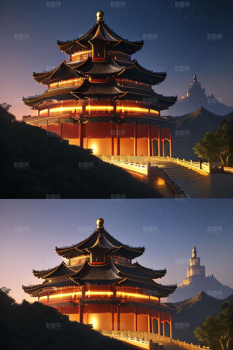 梦幻星空宫殿的神秘