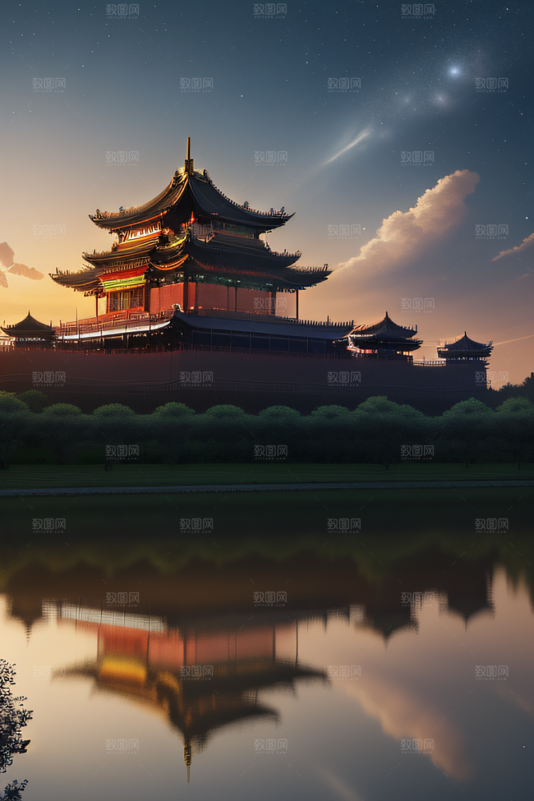 梦幻宫殿金色建筑之美