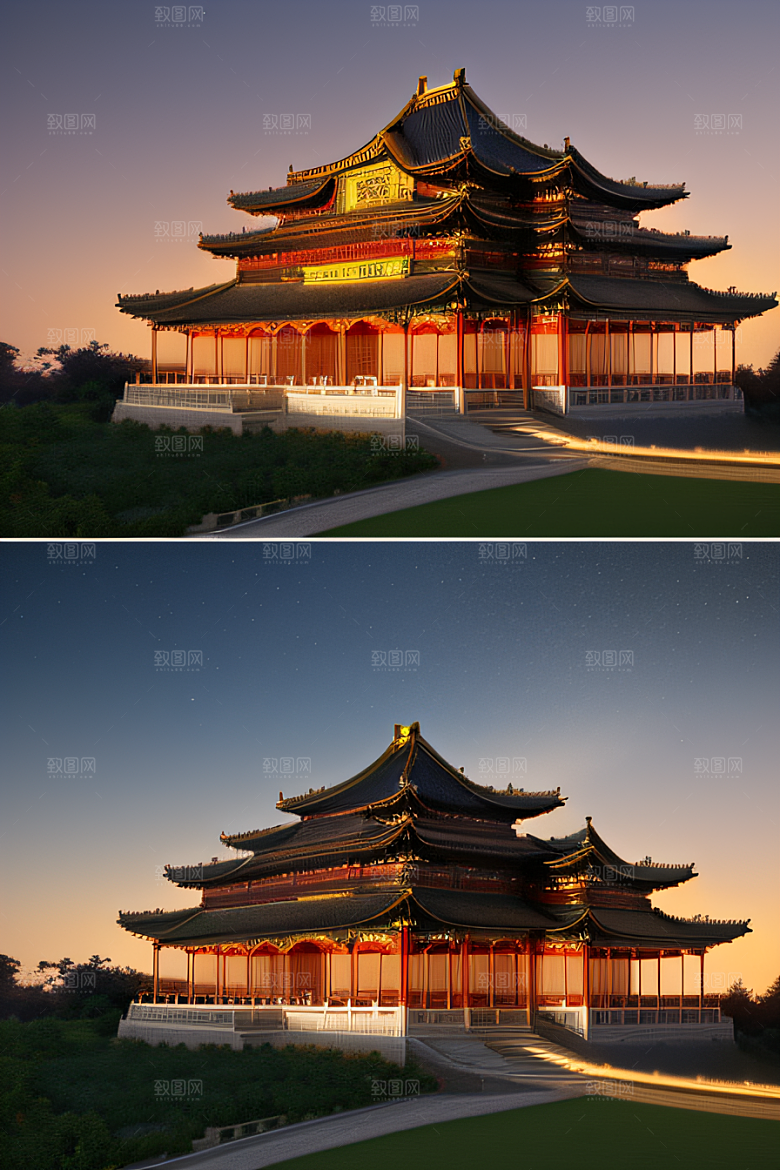 梦幻宫殿金色建筑之美