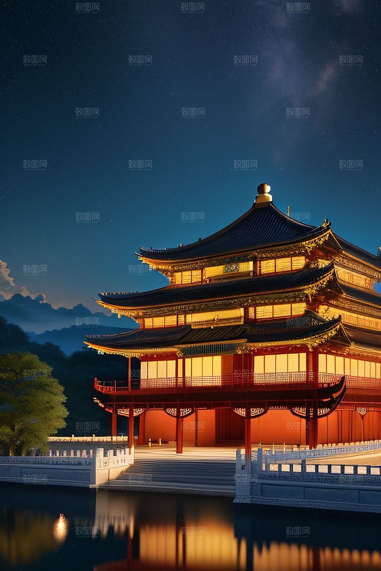 梦幻宫殿金色建筑之美