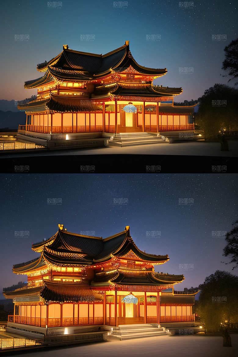 梦幻宫殿金色建筑之美