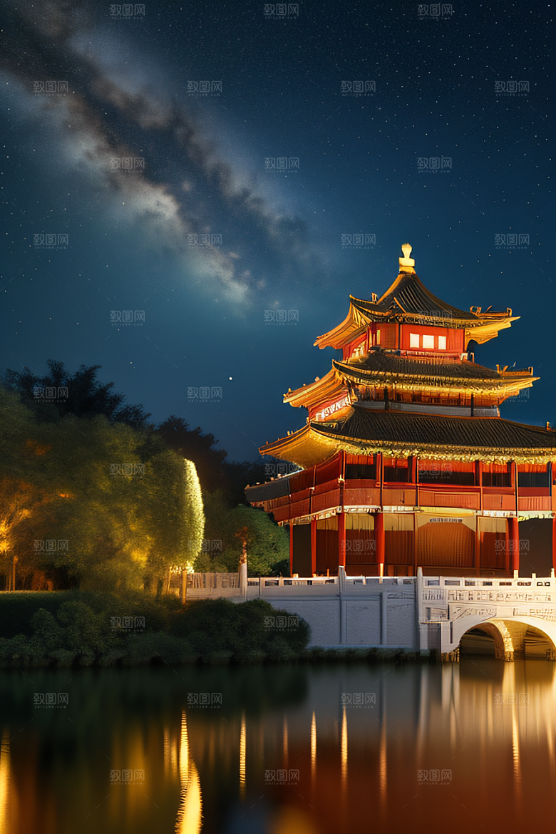 梦幻宫殿金色建筑之美