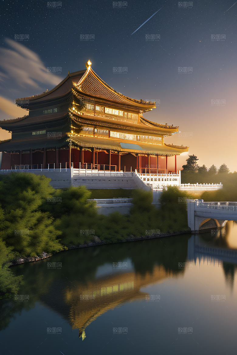 梦幻宫殿金色建筑之美