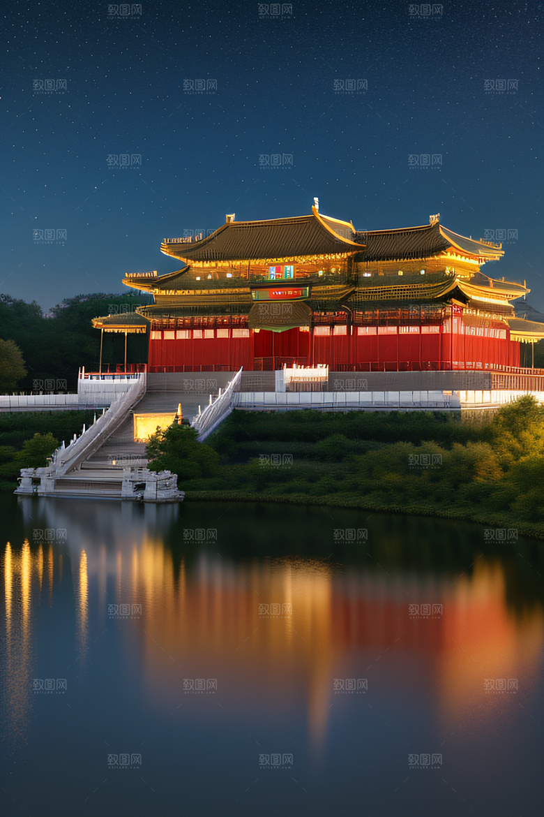 梦幻宫殿金色建筑之美