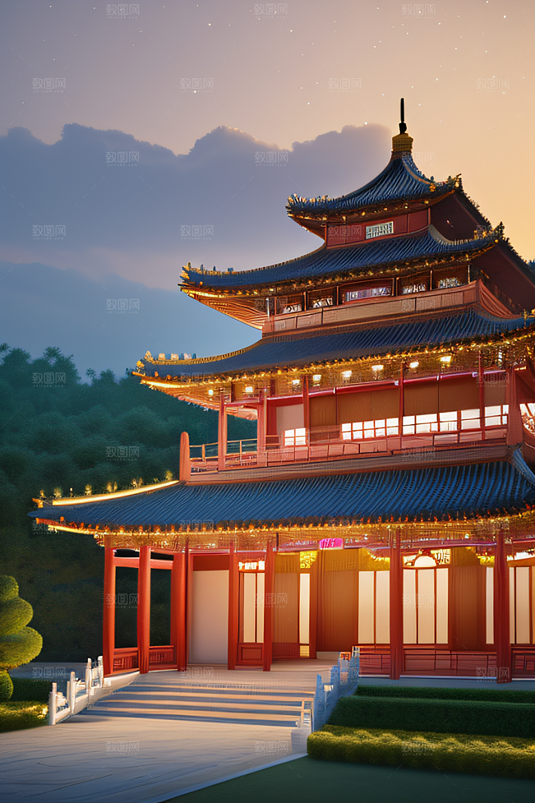 梦幻宫殿金色建筑之美