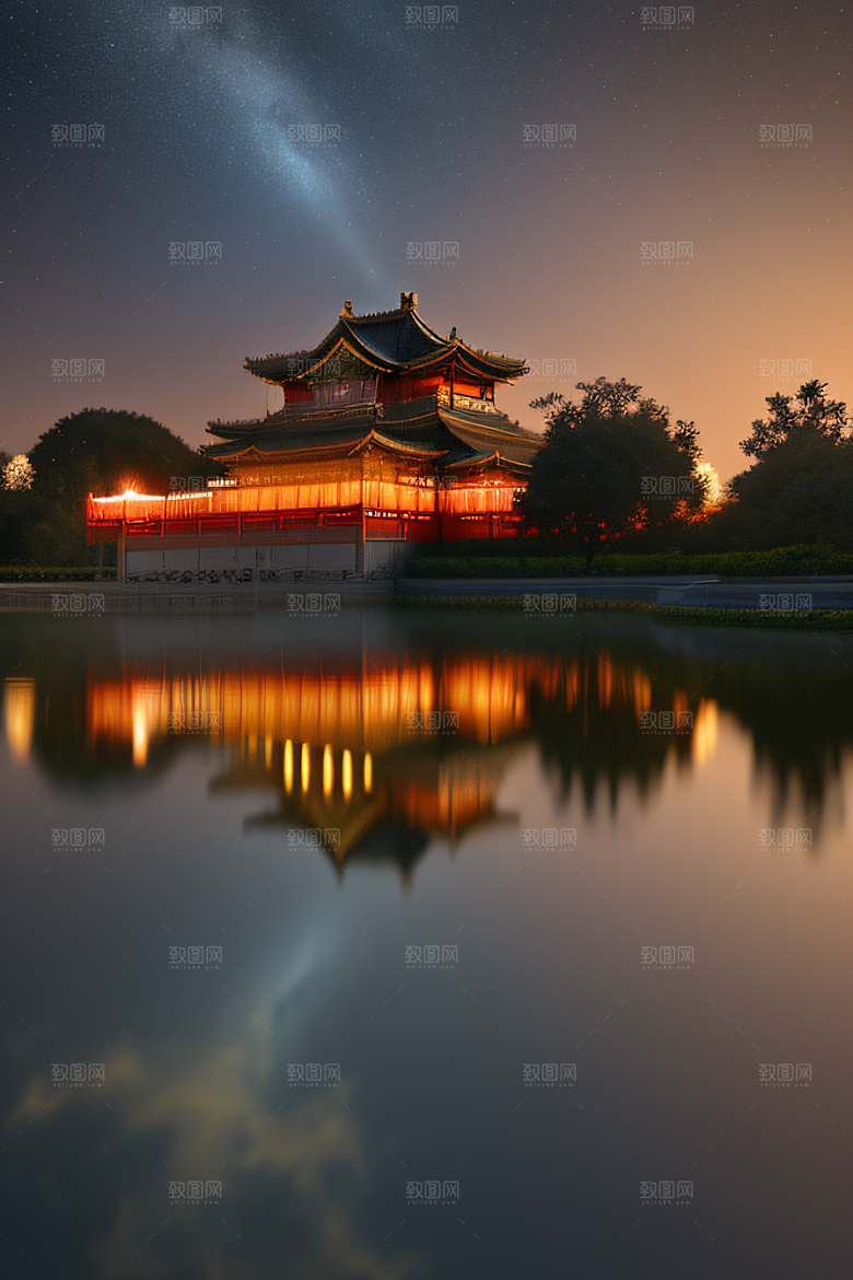 梦幻宫殿金色建筑之美