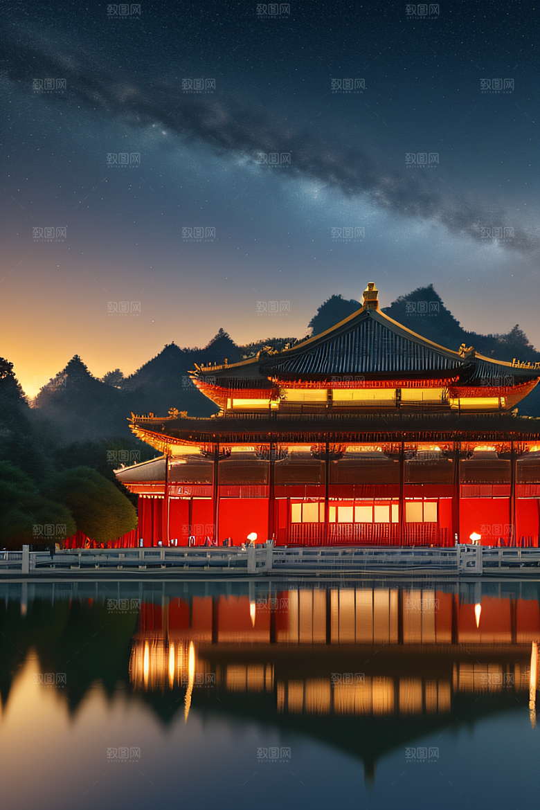 梦幻宫殿金色建筑之美