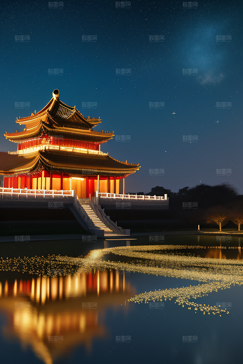 宫殿之梦奇幻夜景