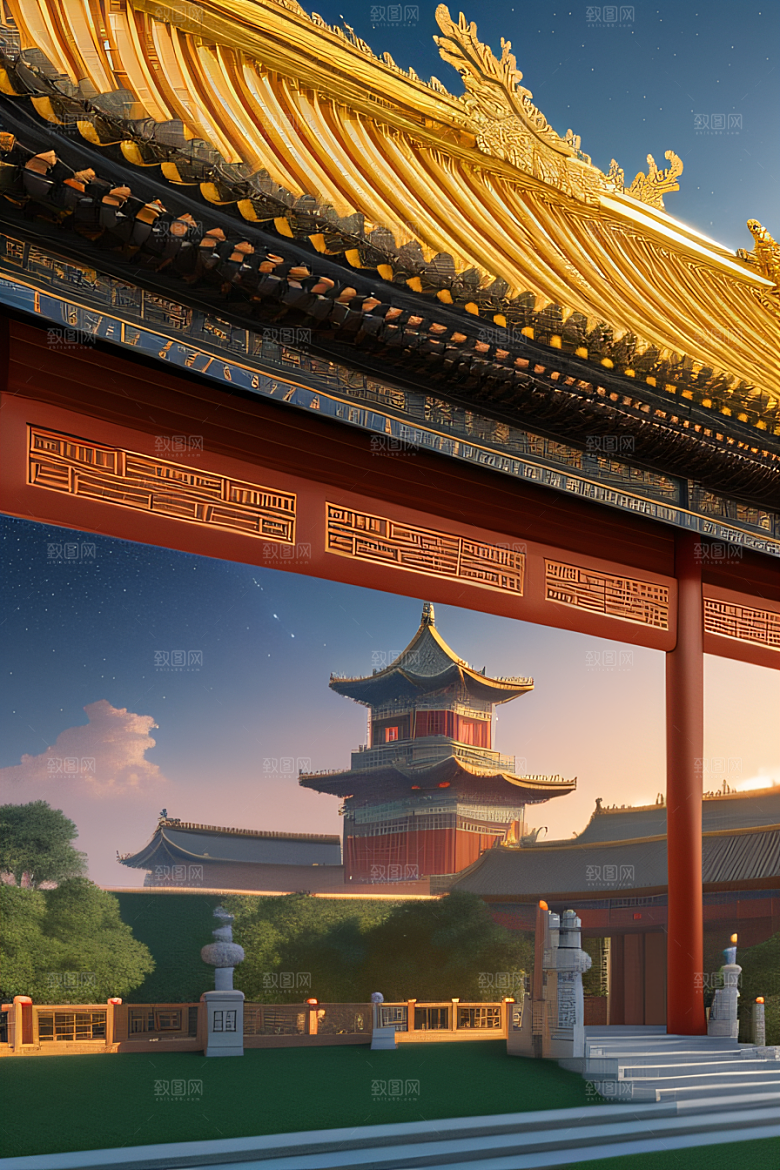 宫殿之梦奇幻夜景