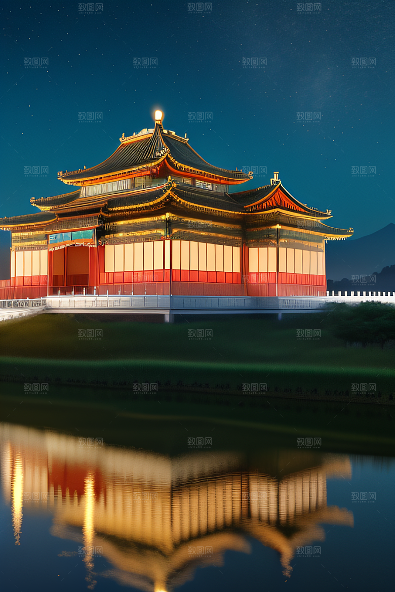 宫殿之梦奇幻夜景