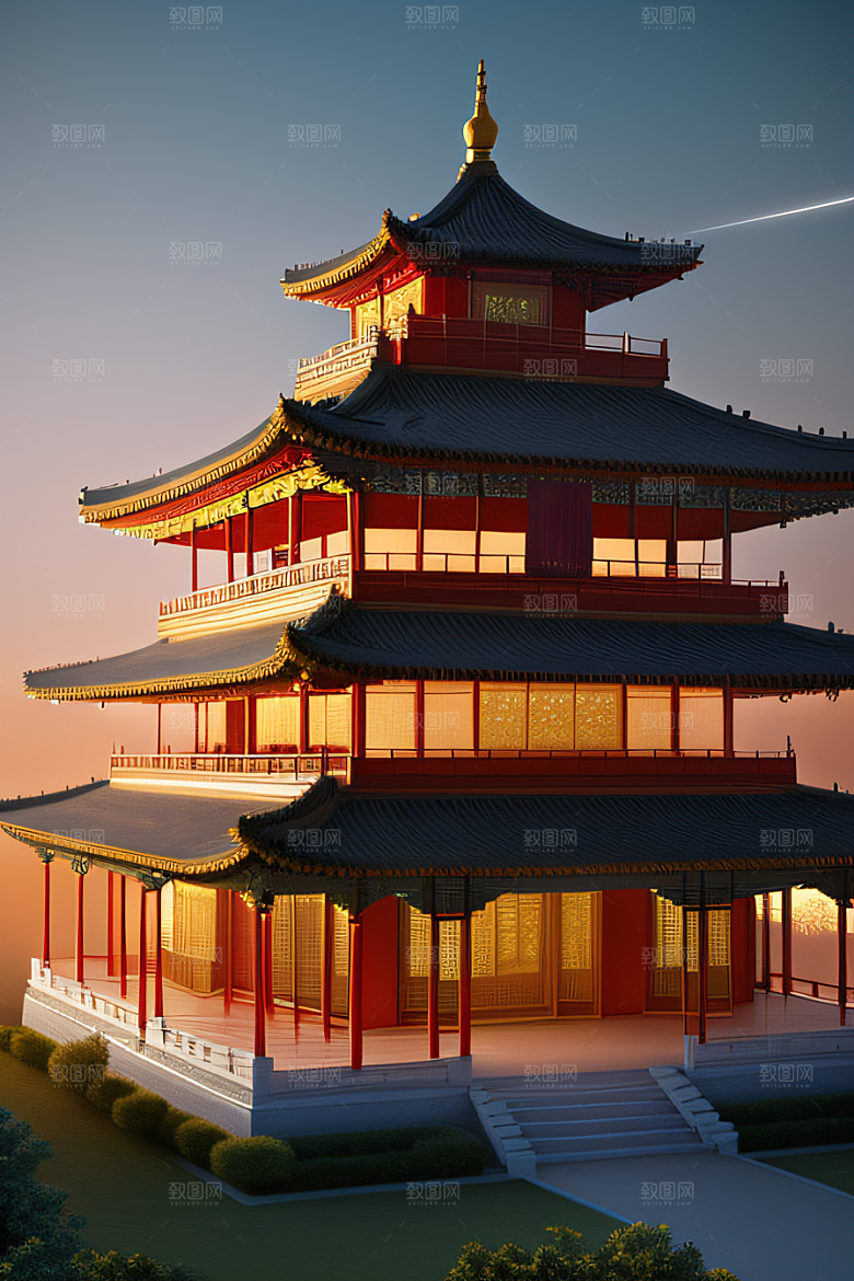 宫殿之梦奇幻夜景