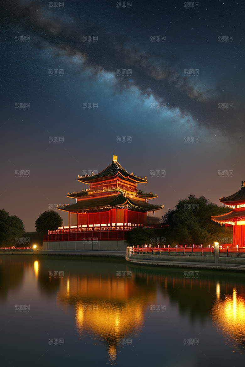 宫殿之梦奇幻夜景
