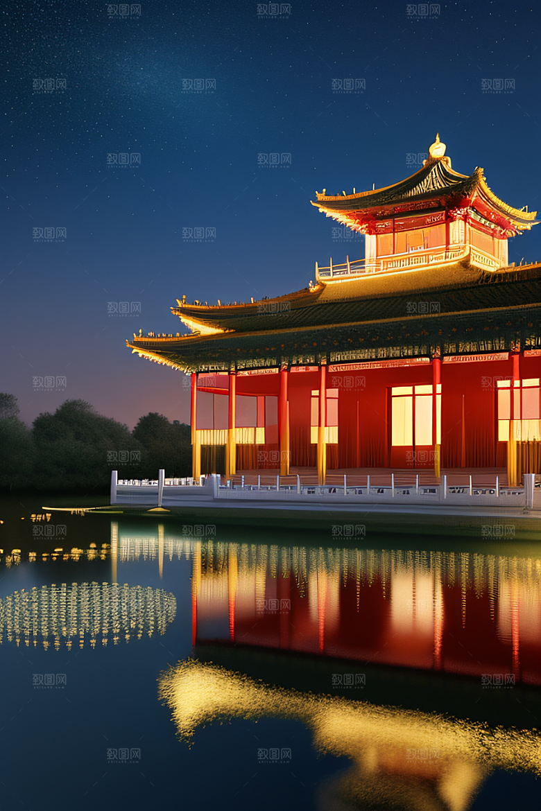 宫殿之梦奇幻夜景