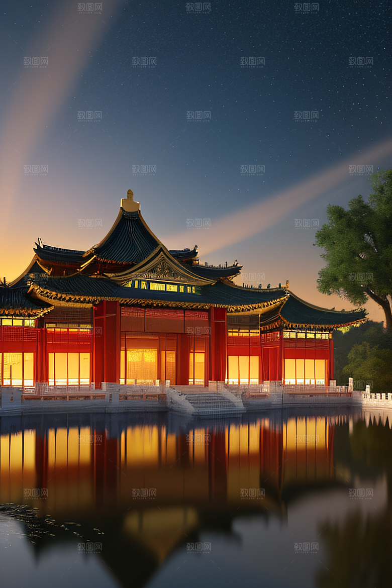 宫殿之梦奇幻夜景