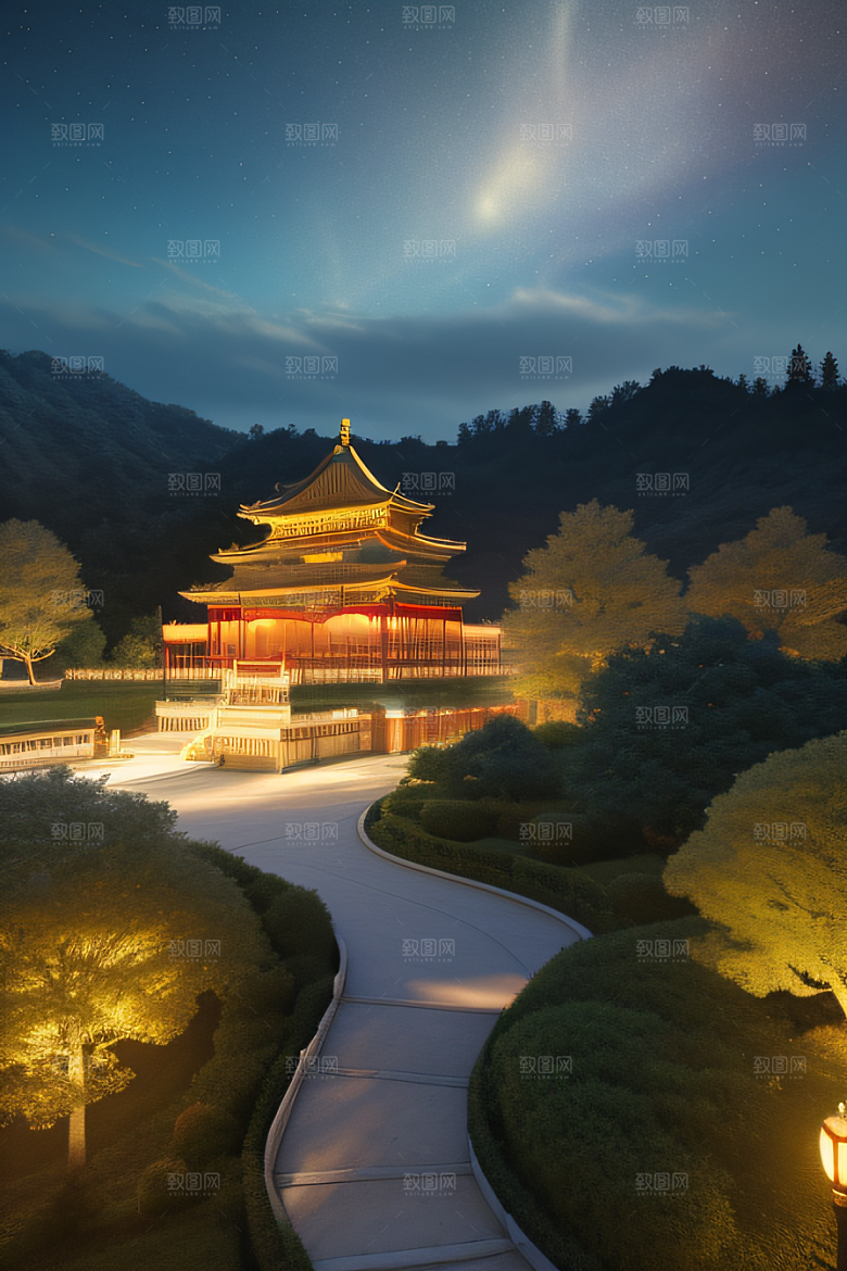 宫殿之梦奇幻夜景