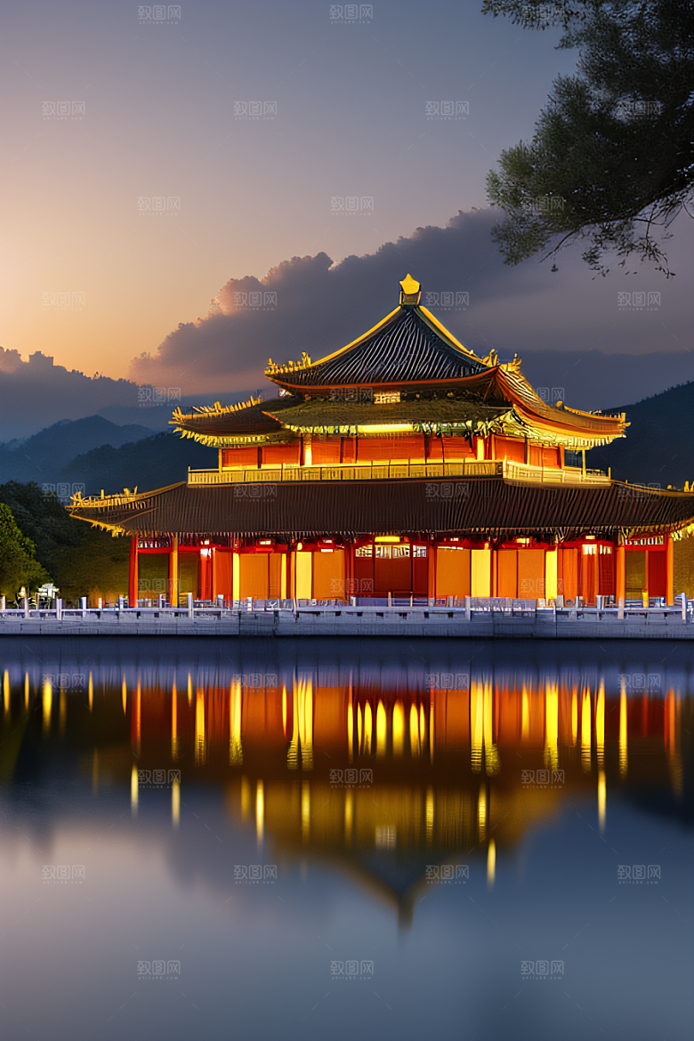 宫殿之梦奇幻夜景