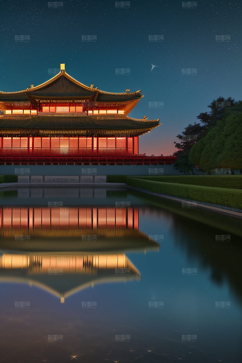 宫殿之梦奇幻夜景