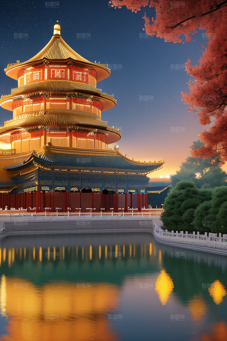 中国宫殿之梦华丽建筑的魅力