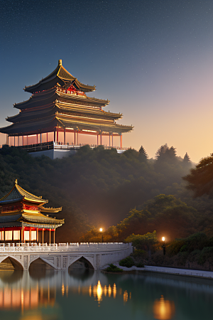 宫殿之梦奇幻夜景