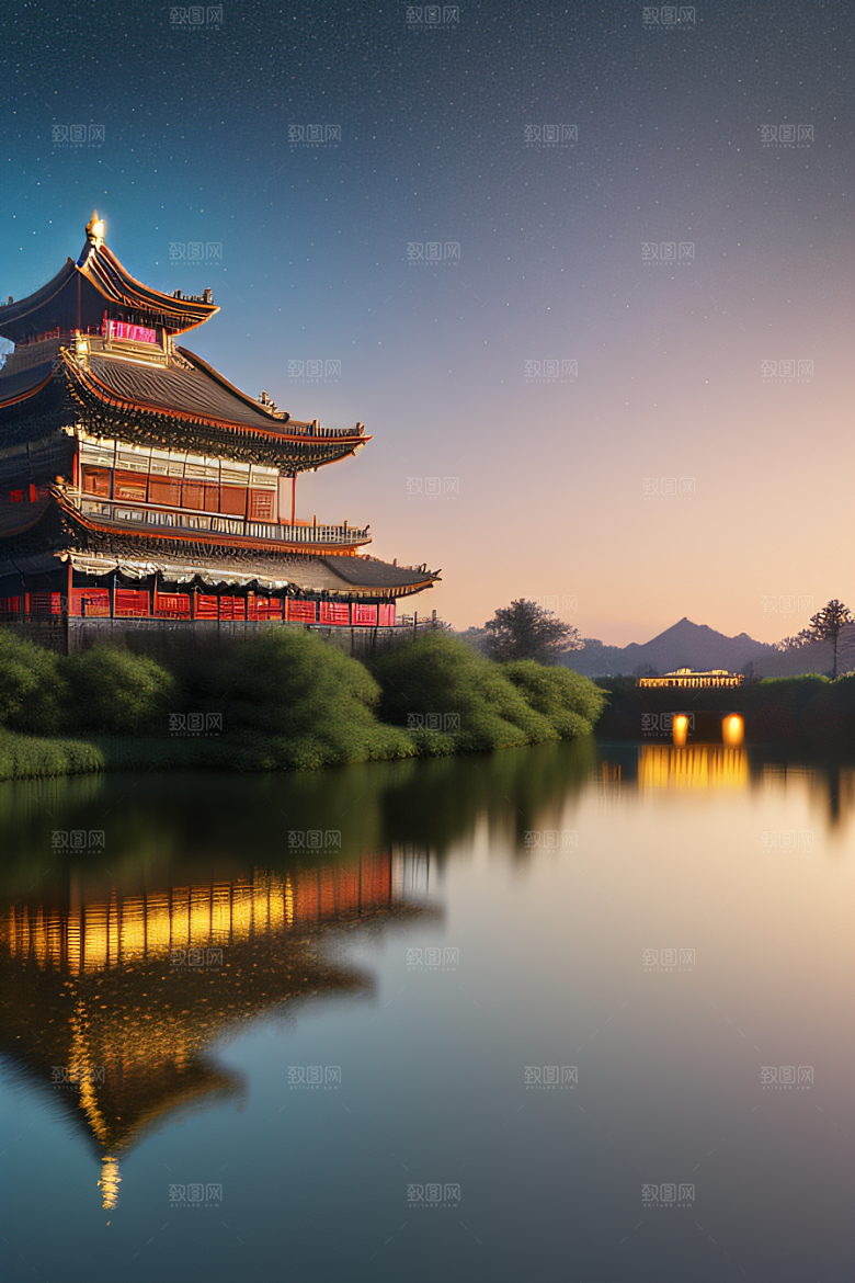 金色梦幻华丽宫殿