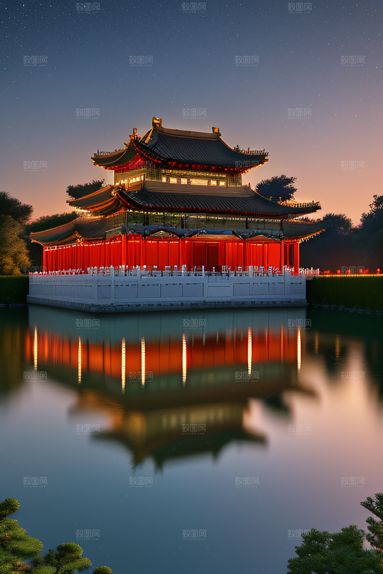 金色梦幻华丽宫殿