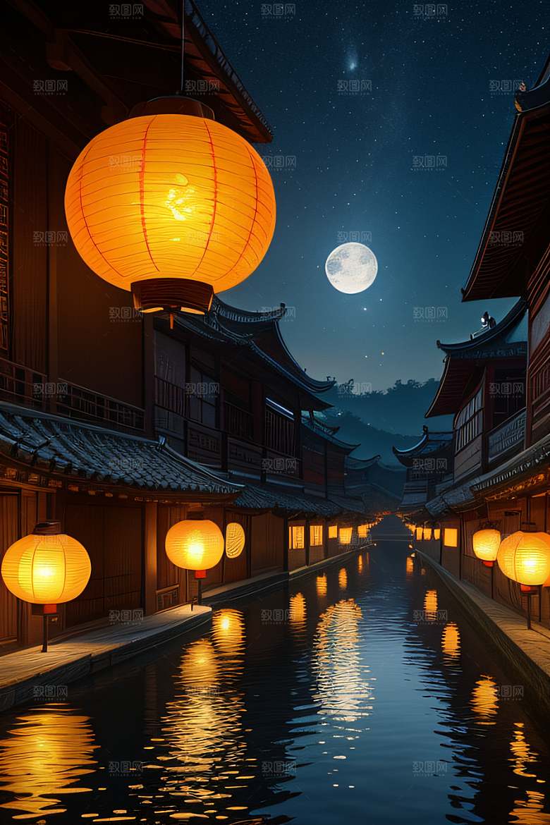 梦幻质量渲染带来的中秋奇境