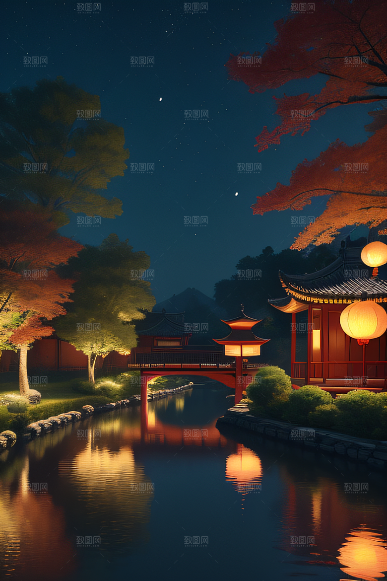 梦幻质量渲染带来的中秋奇境