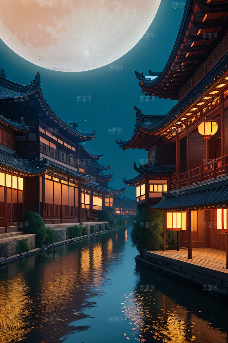 梦幻质量渲染带来的中秋奇境