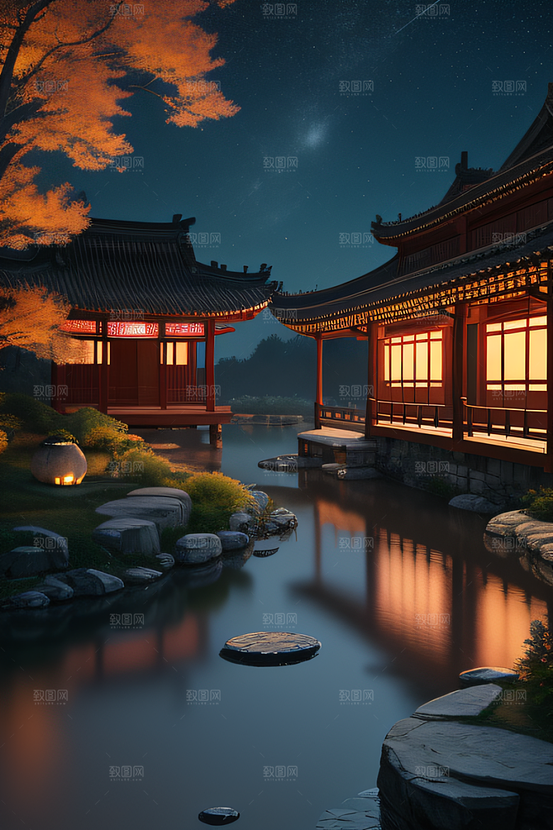 星空奇观闪烁的无数星星