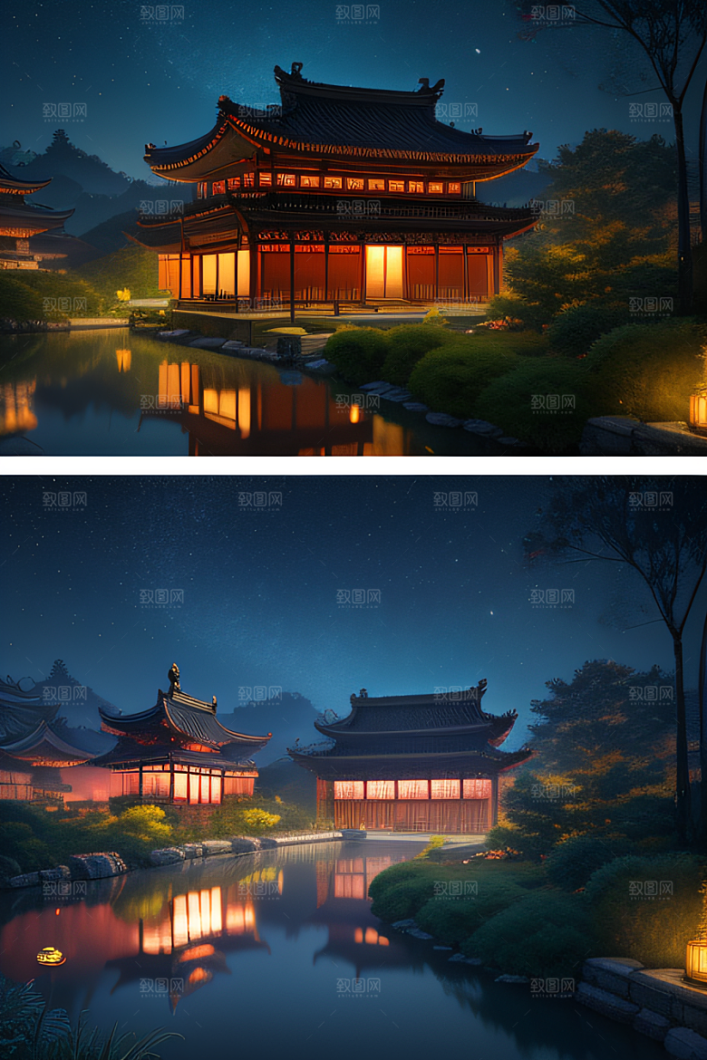星空奇观闪烁的无数星星