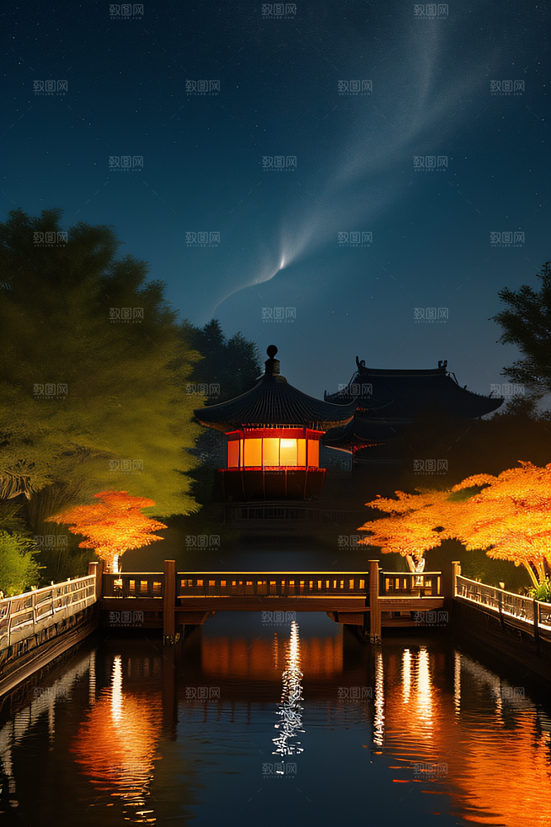 梦幻中秋现实与幻想的交融