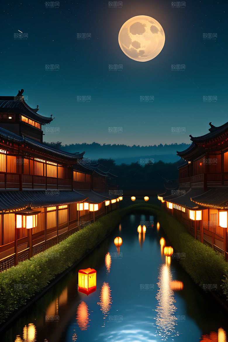 梦幻质量渲染带来的中秋奇境