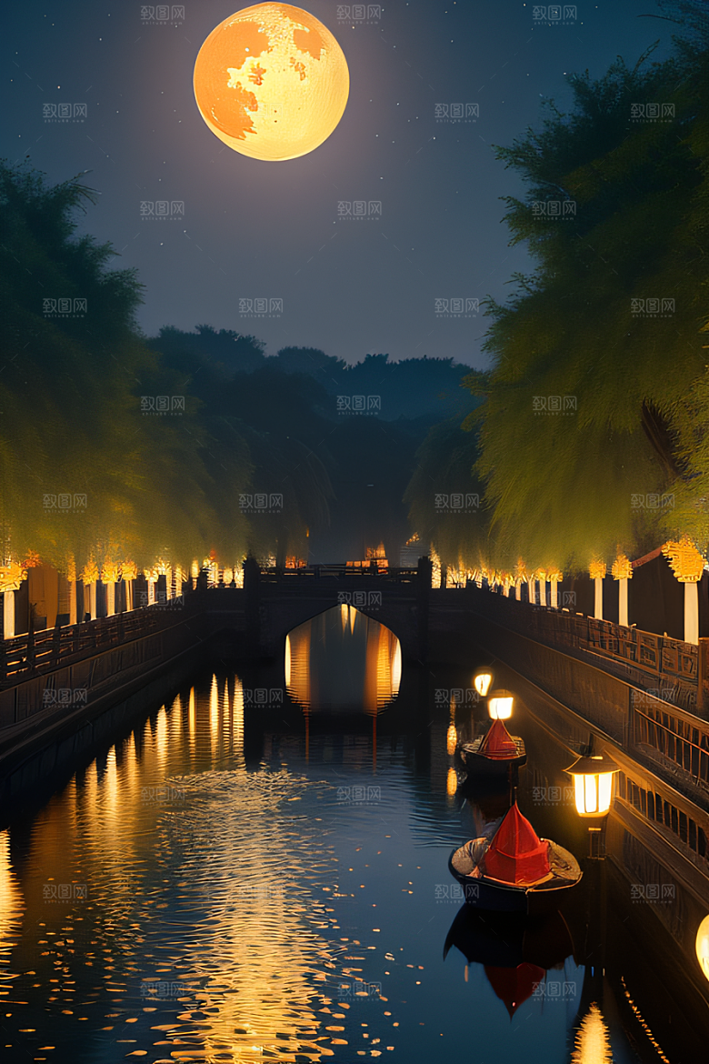 极致精确度江南风格建筑的细节描绘