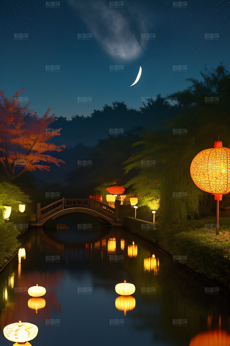 极致精确度江南风格建筑的细节描绘