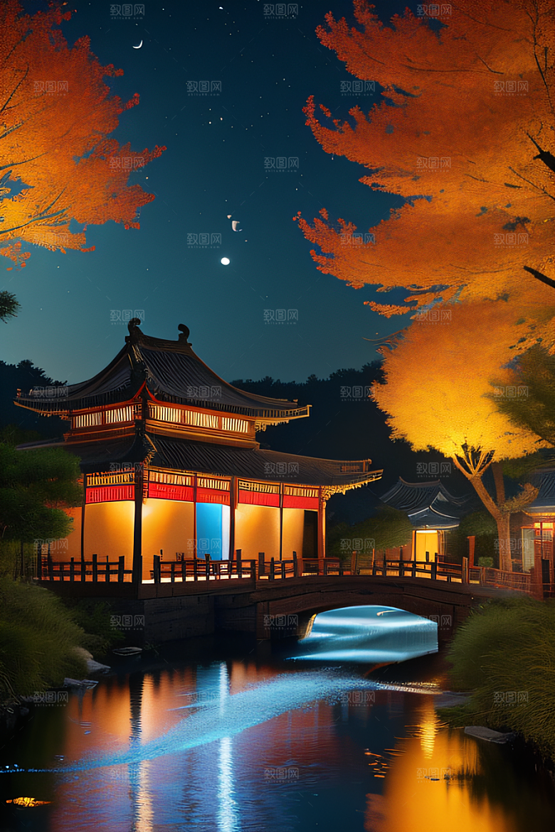星空奇观闪烁的无数星星