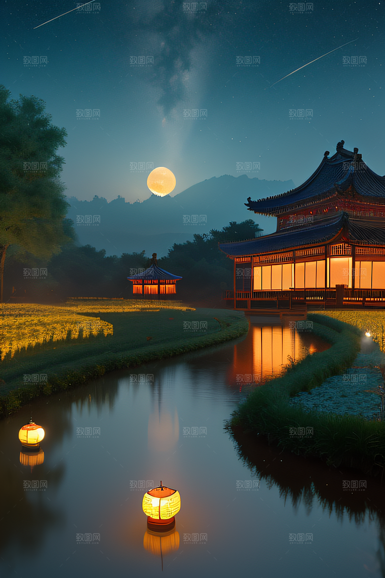 星空奇观闪烁的无数星星