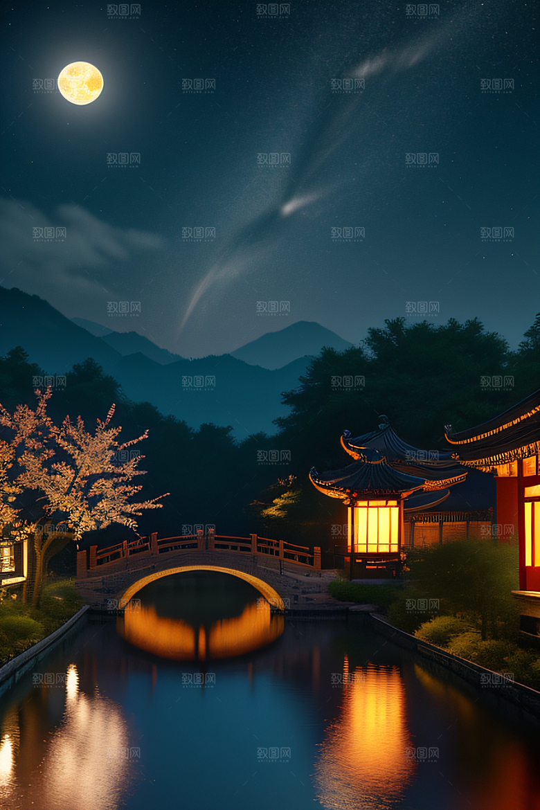 星空奇观闪烁的无数星星