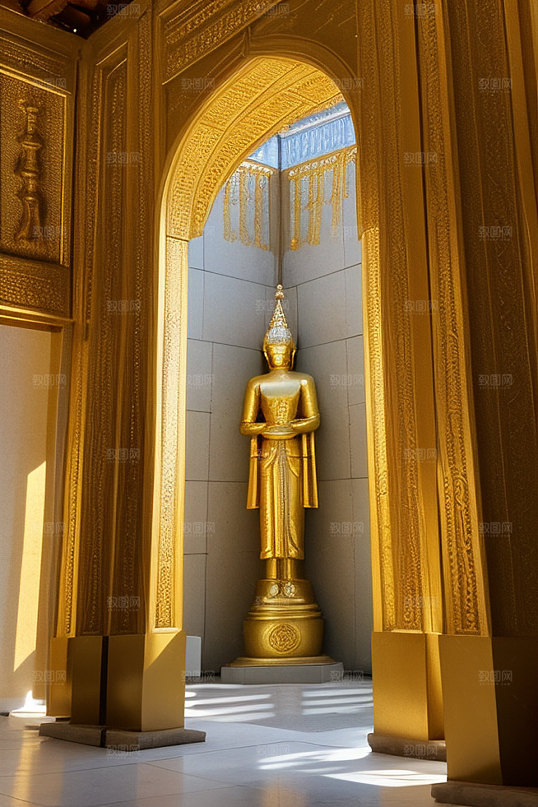 神奇寺庙庄重寺庙的奇迹之地